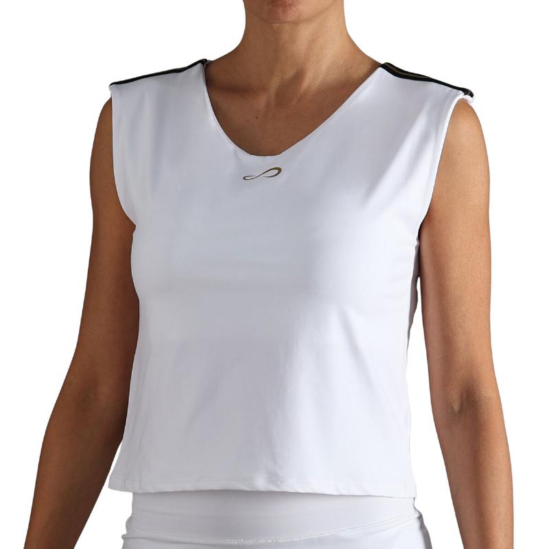 Stride sans fin blanche T -Shirt sans fin