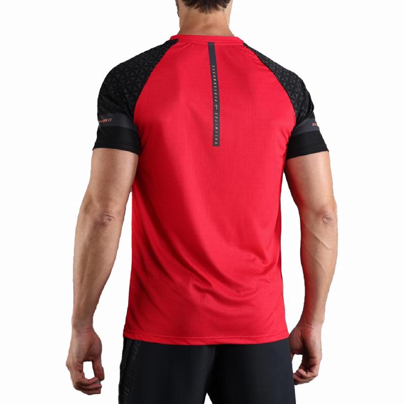 Geo Geo Red T -shirt sans fin