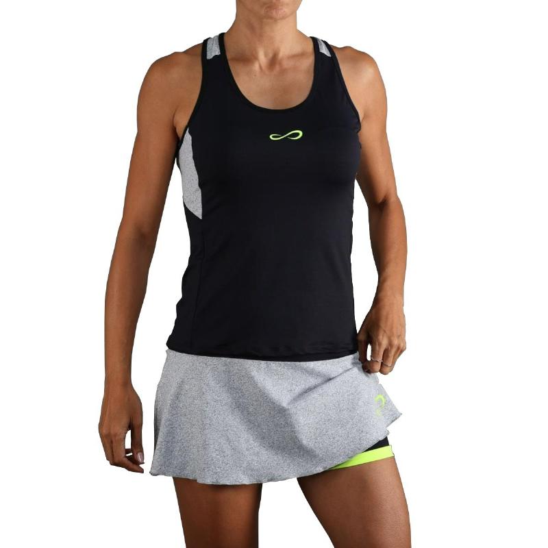 Camiseta Endless Mile Negro Amarillo Gris