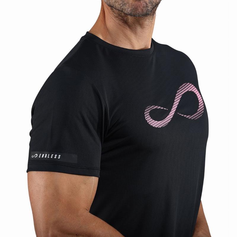 T-shirt Endless Unlimited Diamond II Nero Rosa