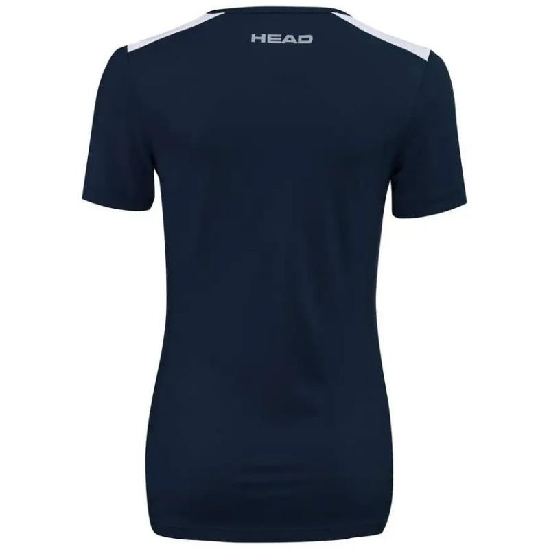 Camiseta Head Club 22 Tech Azul Marino Mujer