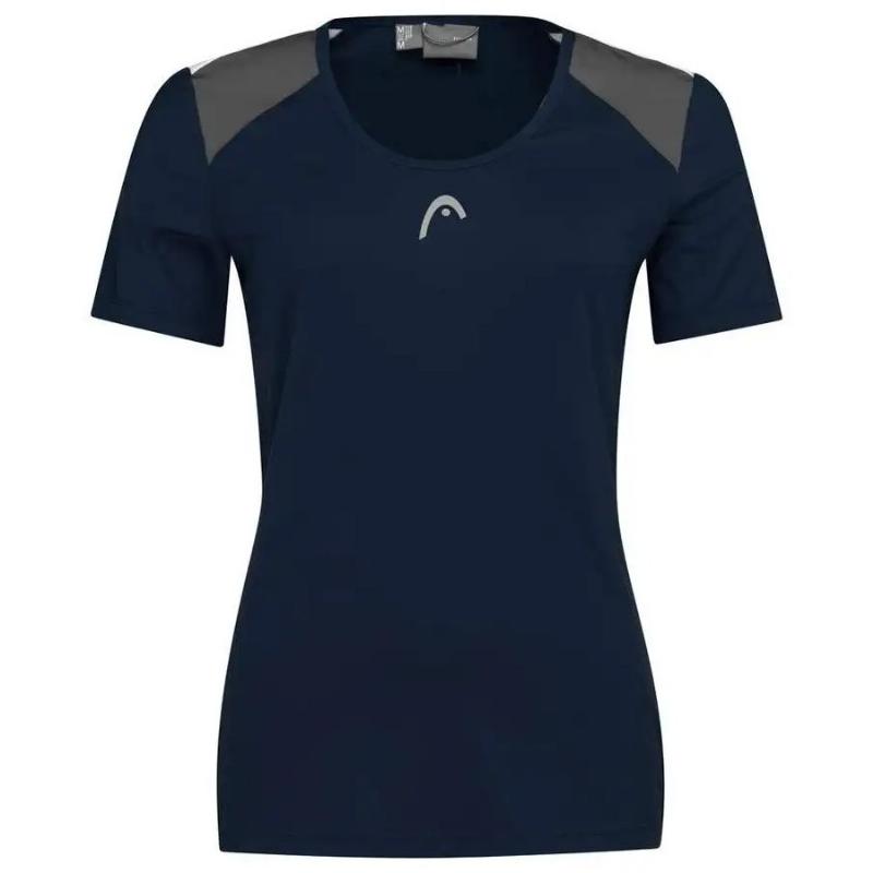 Camiseta Head Club 22 Tech Azul Marino Mujer