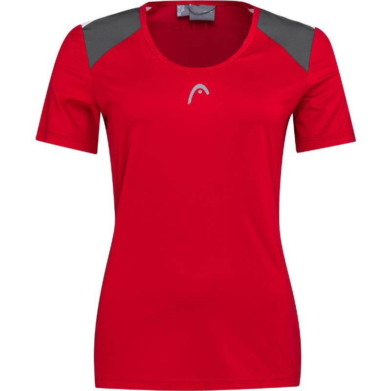 Camiseta Head Club 22 Tech Rojo Mujer