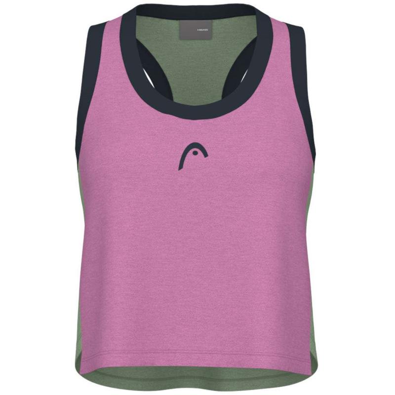 Tête play récolte t -shirt femme rose vert