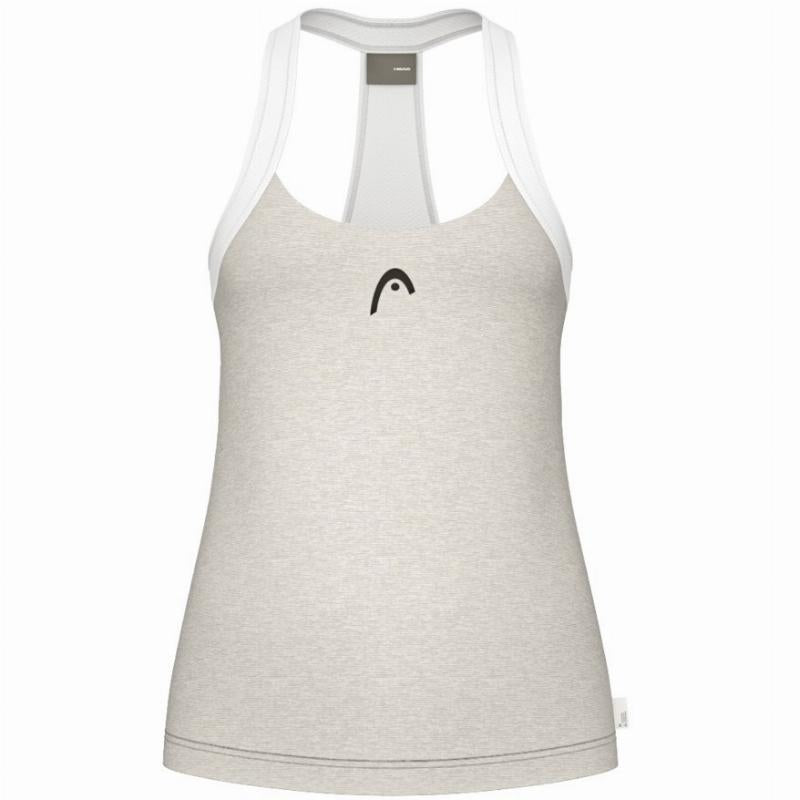 Camiseta Head Play Tech Gris Claro Mujer