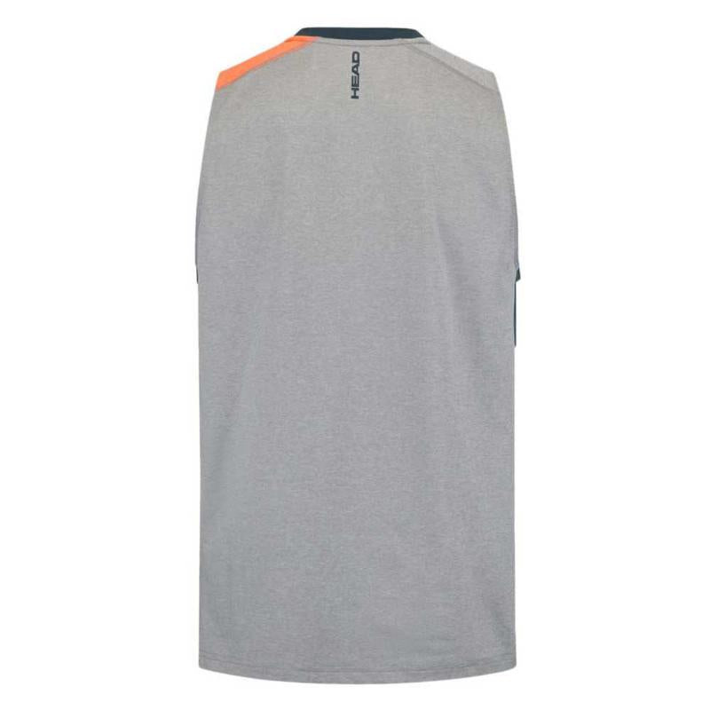 Camiseta Head Top Gris Naranja