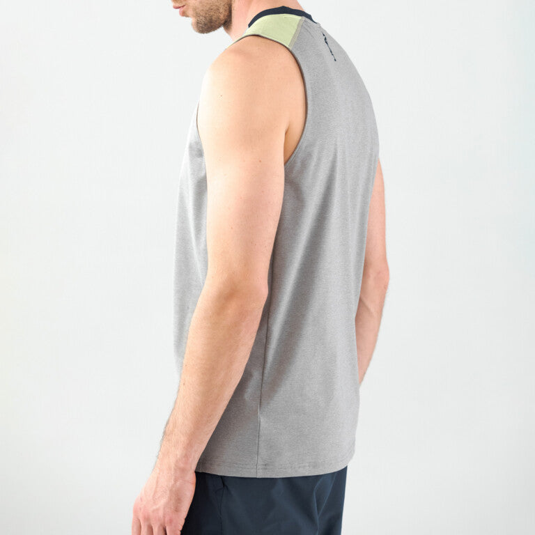 Camiseta Head Top Gris Verde Pastel