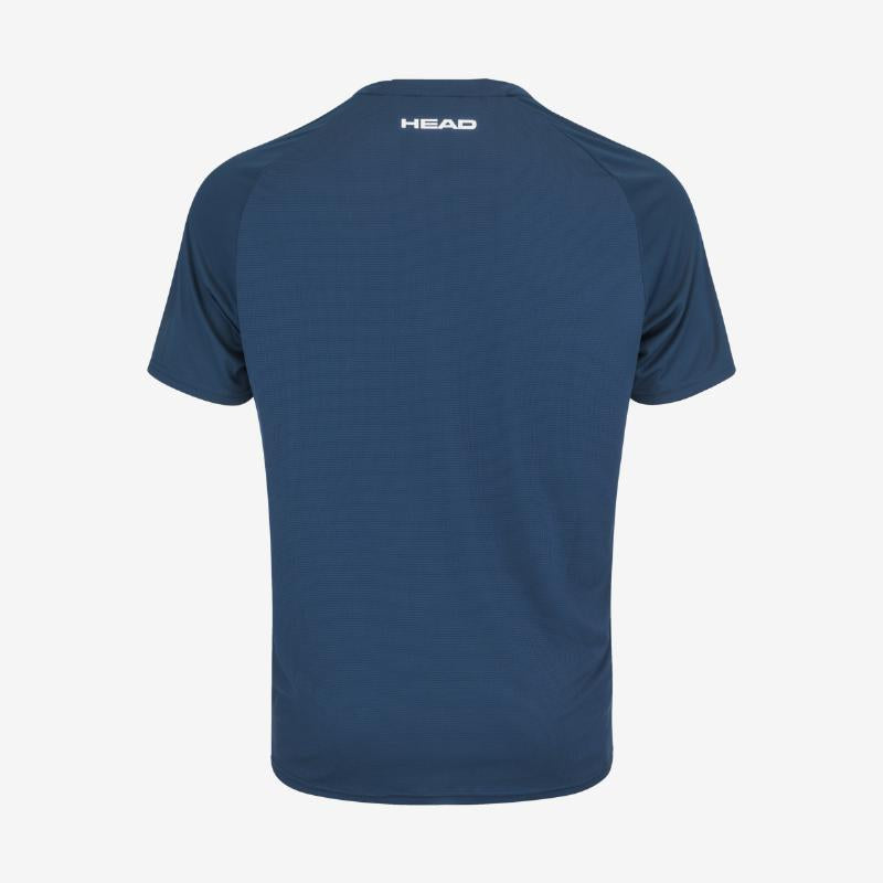 Camiseta Head Topspin Azul Oscuro Naranja