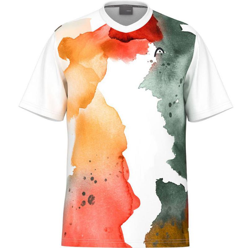 Head Tospin Orange Print T -shirt