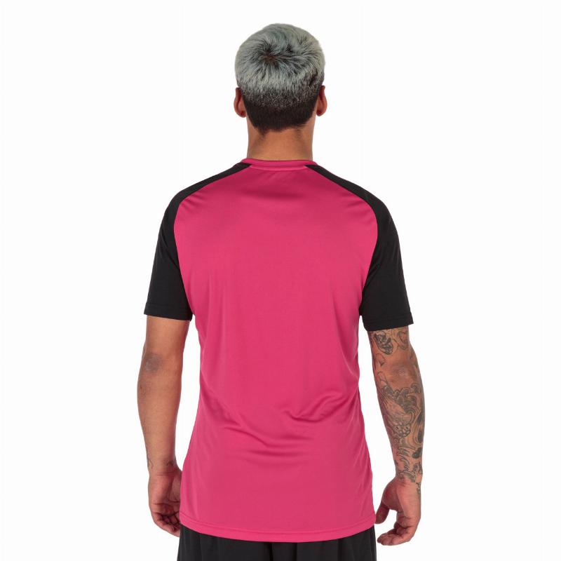 Joma Academy IV Fuchsia Black T -Shirt