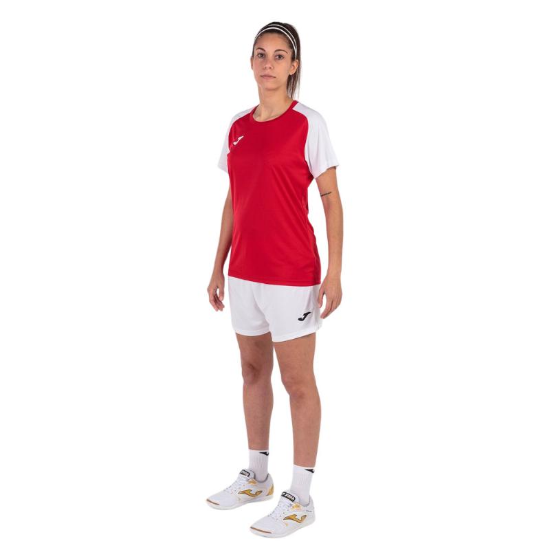 Camiseta Joma Academy IV Rojo Blanco Mujer