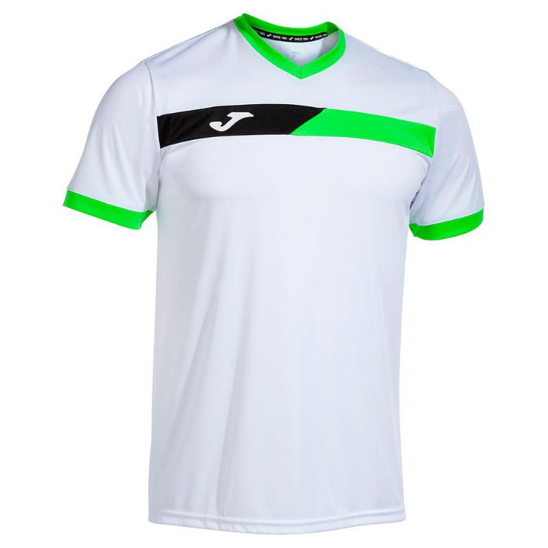 Joma Court White Green Fluor Black T -Shirt