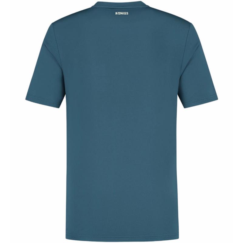 Camiseta Kswiss Hypercourt Basic Crew Indian Teal