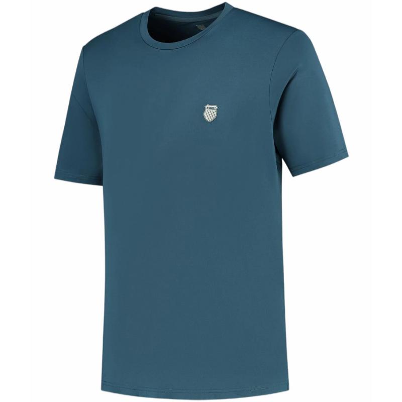 Kswiss HyperCour Basic Crew Indian Teal T -Shirt