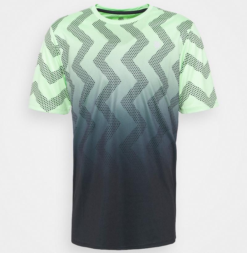 Kswiss Hypercourt Print Crew Green Neon T -Shirt