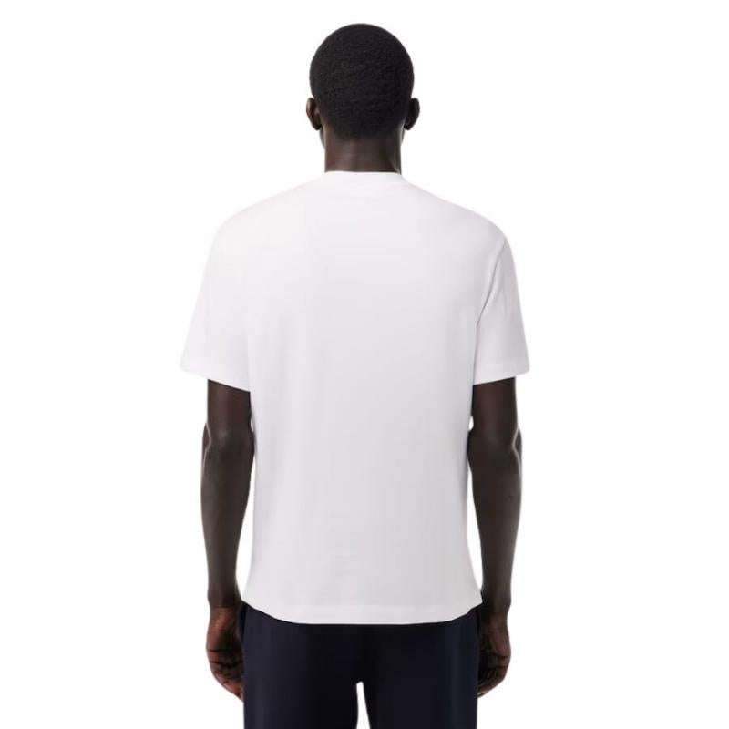 Shirt White Cotton Lacoste