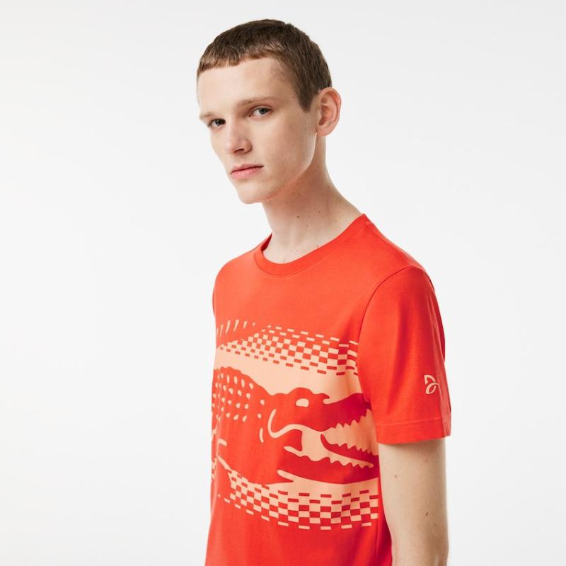 Lacoste Novak Djokovic Orange T -Shirt