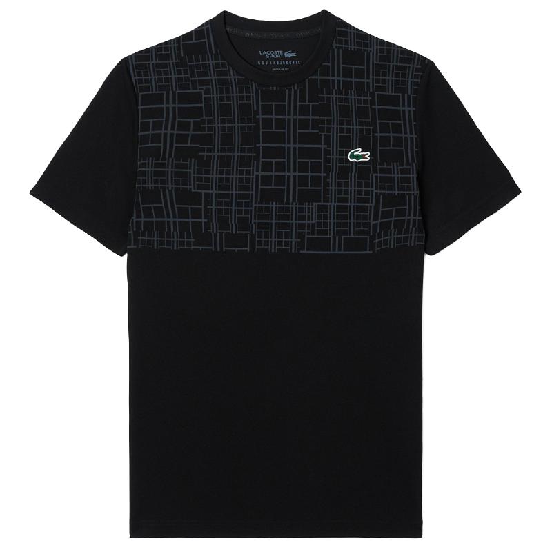 Camiseta Lacoste Novak Djokovic Ultra Dry Negro