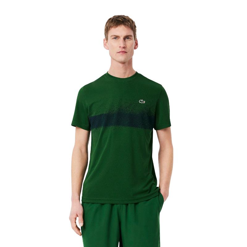Camiseta Lacoste Novak Djokovic Verde Azul Marino