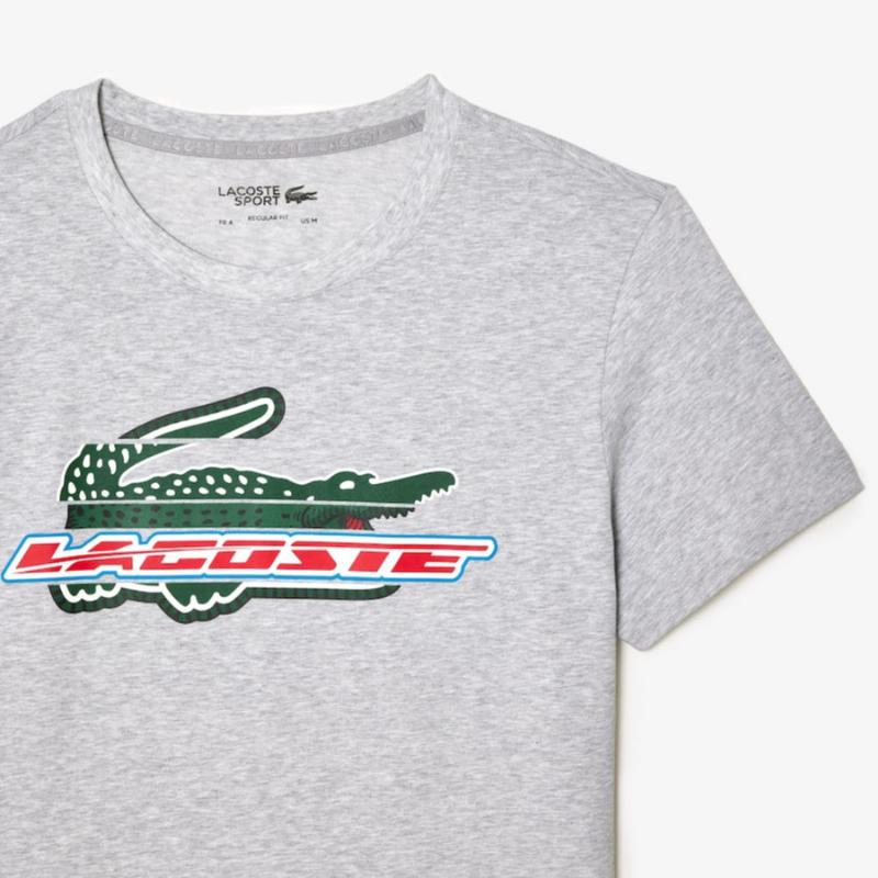 Lacoste Sport Cotton Ecological Gray T -shirt