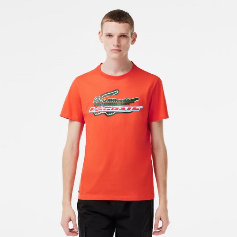 Lacoste Sport T -shirt Ecological cotton orange