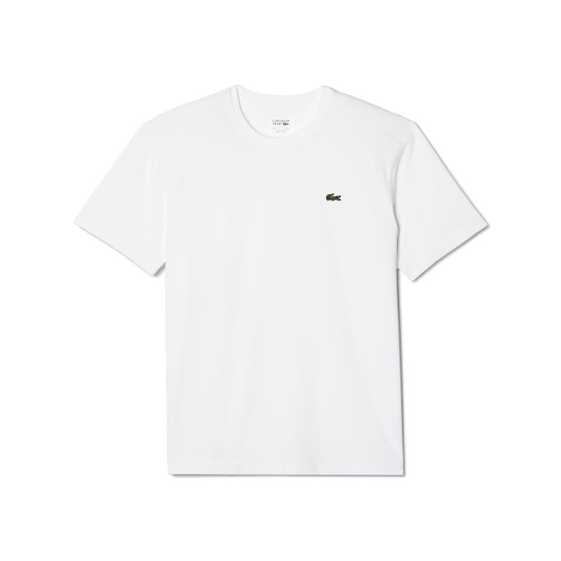 Camiseta Lacoste Sport Bordado Blanco Logo Verde