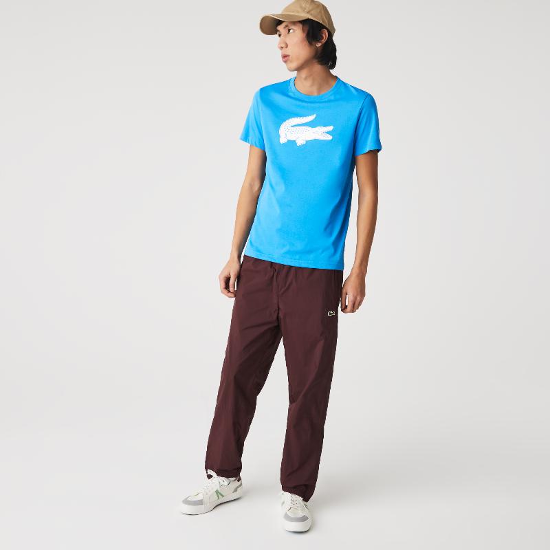 Lacoste Sport Cocodrilo 3D Blue White T -Shirt