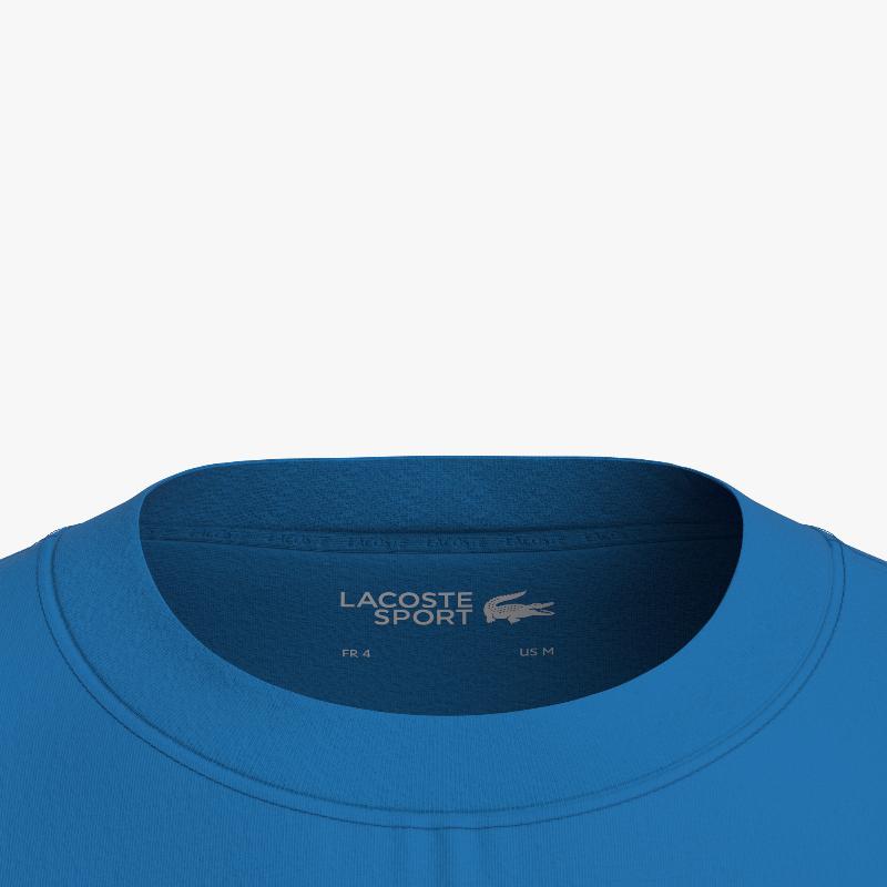 Lacoste Sport Cocodrilo 3D Blue White T -Shirt