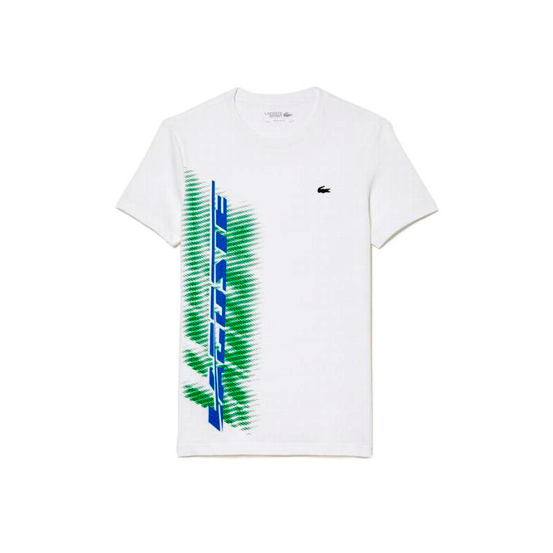 Lacoste Sport T -Shirt Brand Contrast White