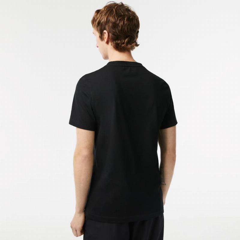 Lacoste Sport T -Shirt Black Contrast Brand