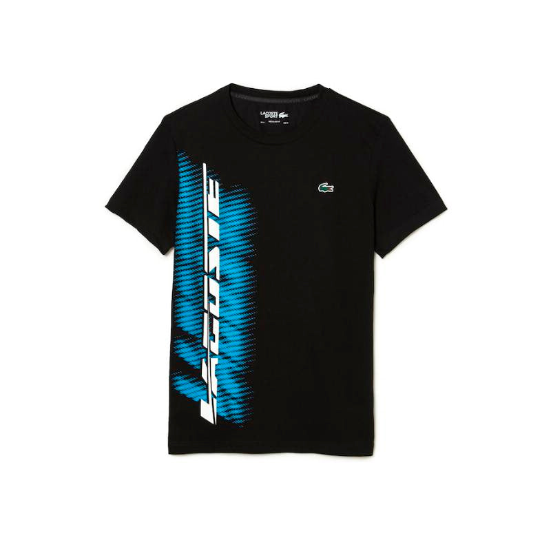 Lacoste Sport T -Shirt Black Contrast Brand