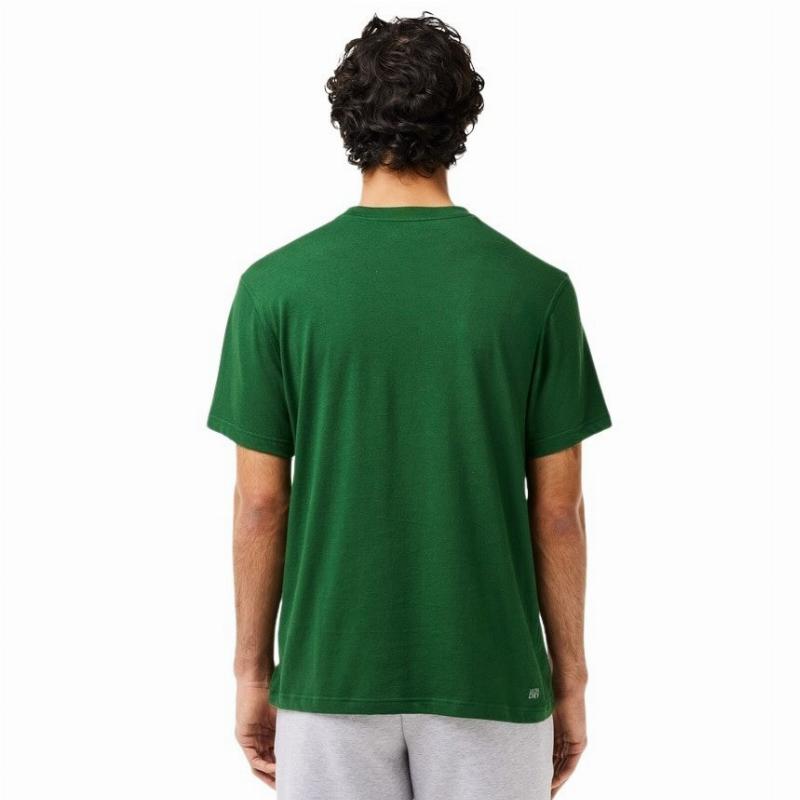 Camiseta Lacoste Sport Regular Fit Verde Oscuro