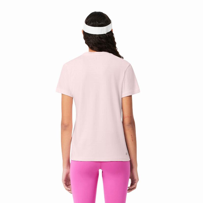 Camiseta Lacoste Sport Rosa Mujer