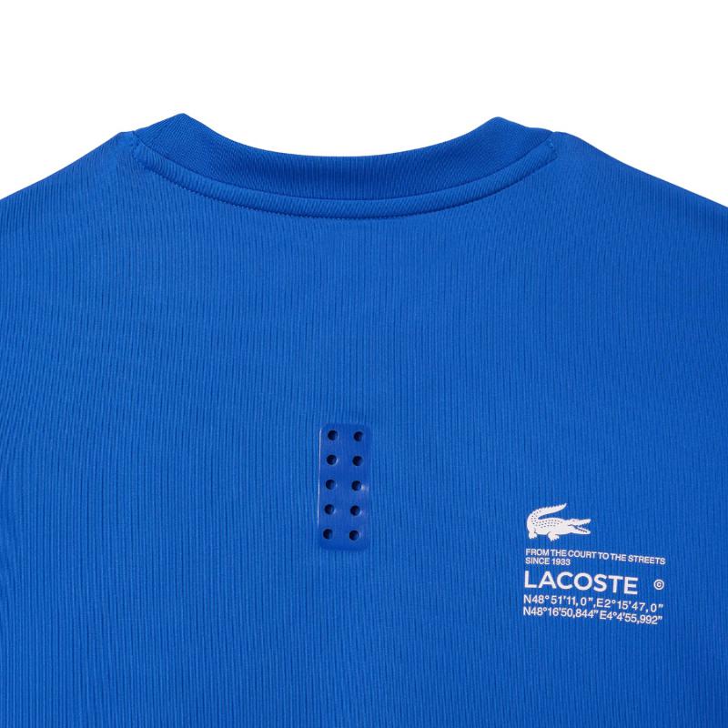 Shirt blu lacoste sport slim fit