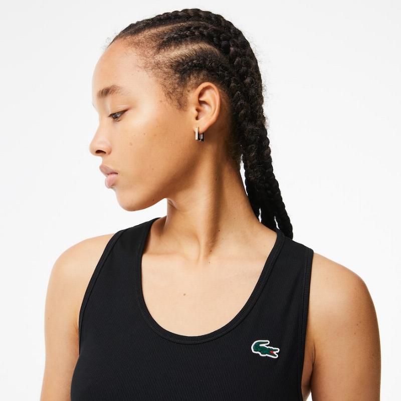 Lacoste Sport Slim Fit Black T -Shirt