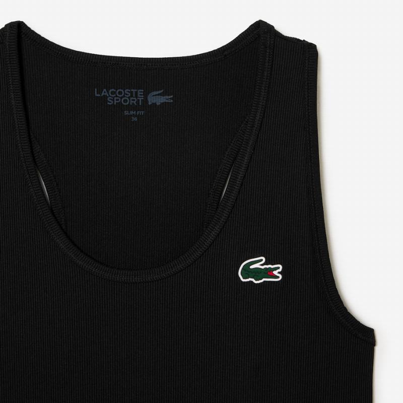 Lacoste Sport Slim Fit Black T -Shirt