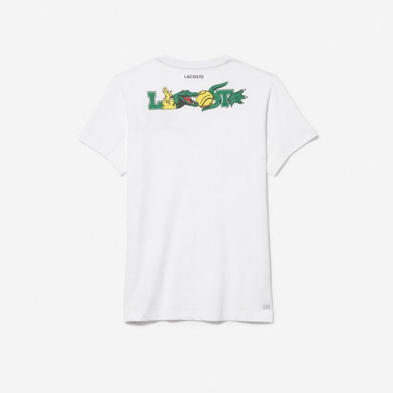 Shirt White T -Tennis Lacoste Sport