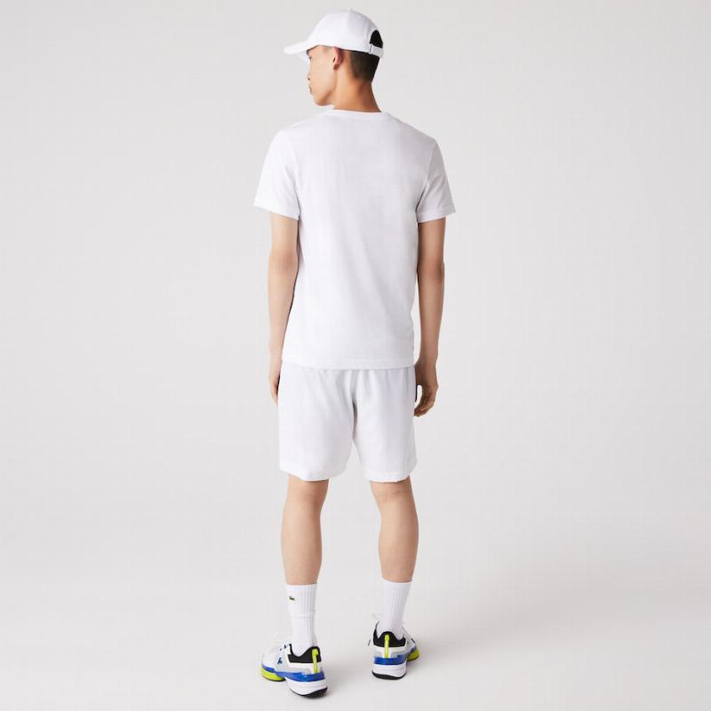 Lacoste Sport Transpirable White T -Shirt