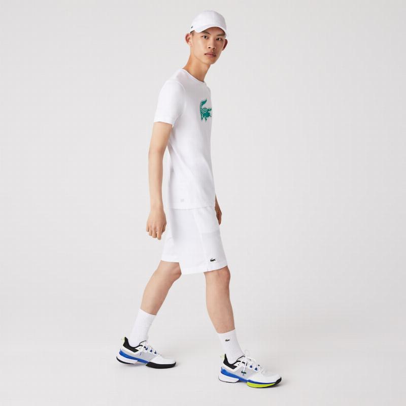 Lacoste Sport Transpirable White T -Shirt