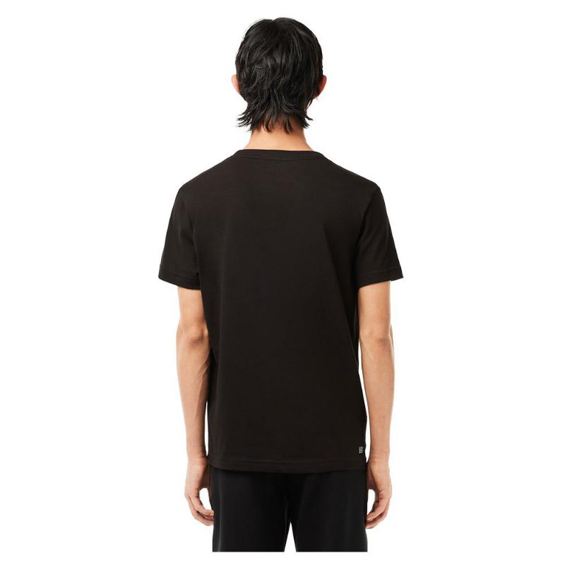 Lacoste Sport Black Black Orange T -Shirt