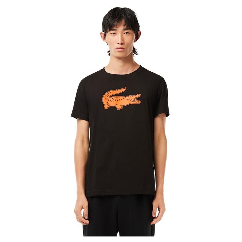 Lacoste Sport Black Black Orange T -Shirt