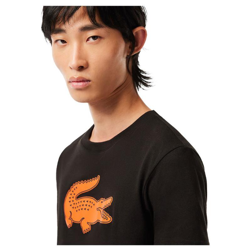 Lacoste Sport Black Black Orange T -Shirt