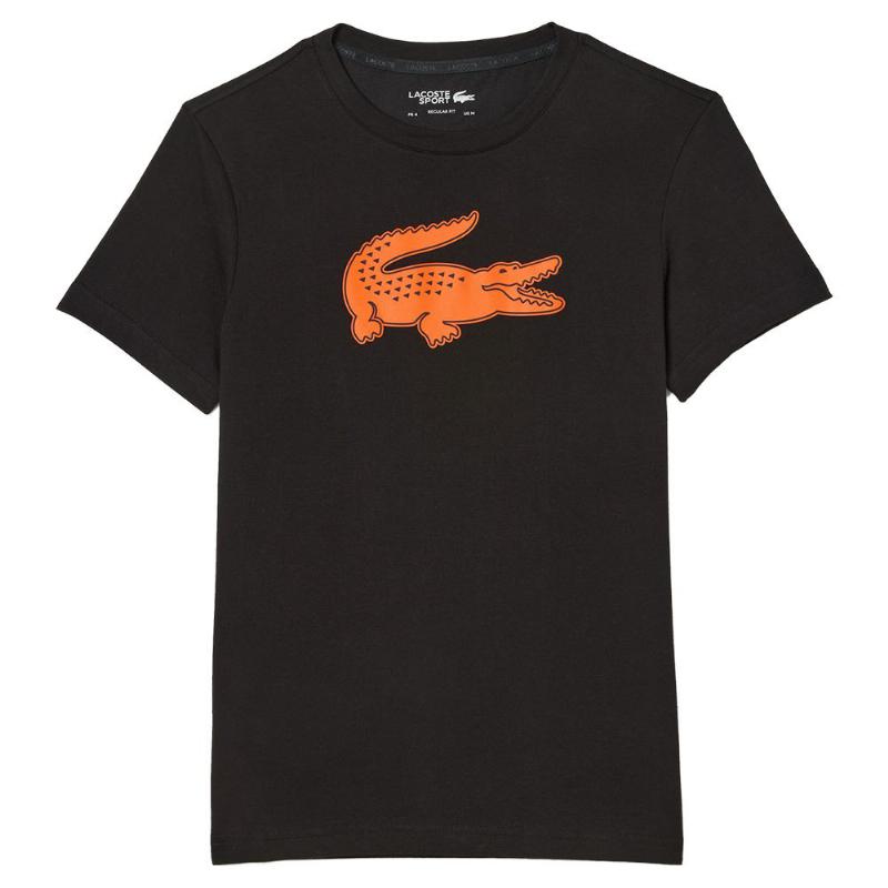 Lacoste Sport Black Black Orange T -Shirt