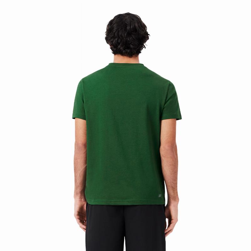 Camiseta Lacoste Sport Verde Blanco