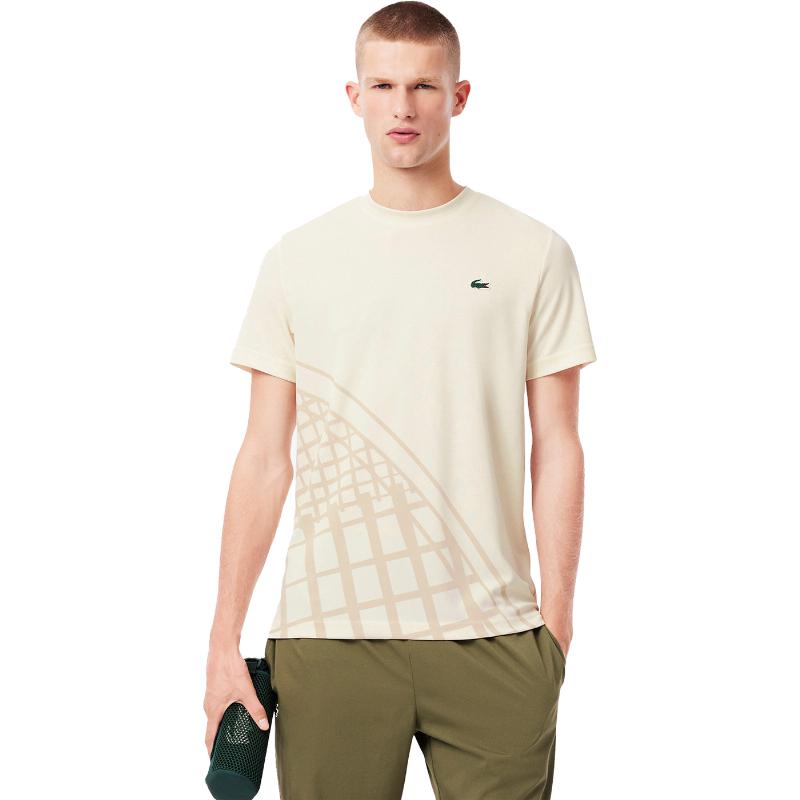 Camiseta Lacoste Tenis Ultra Dry Blanco Roto