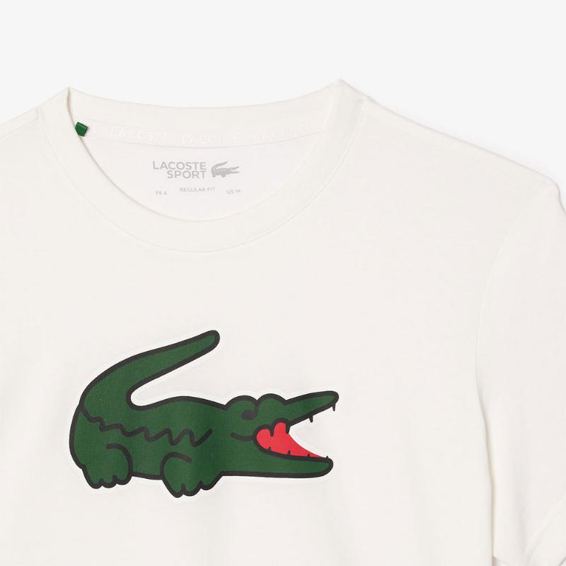 Lacoste Ultra Dry White T -Shirt