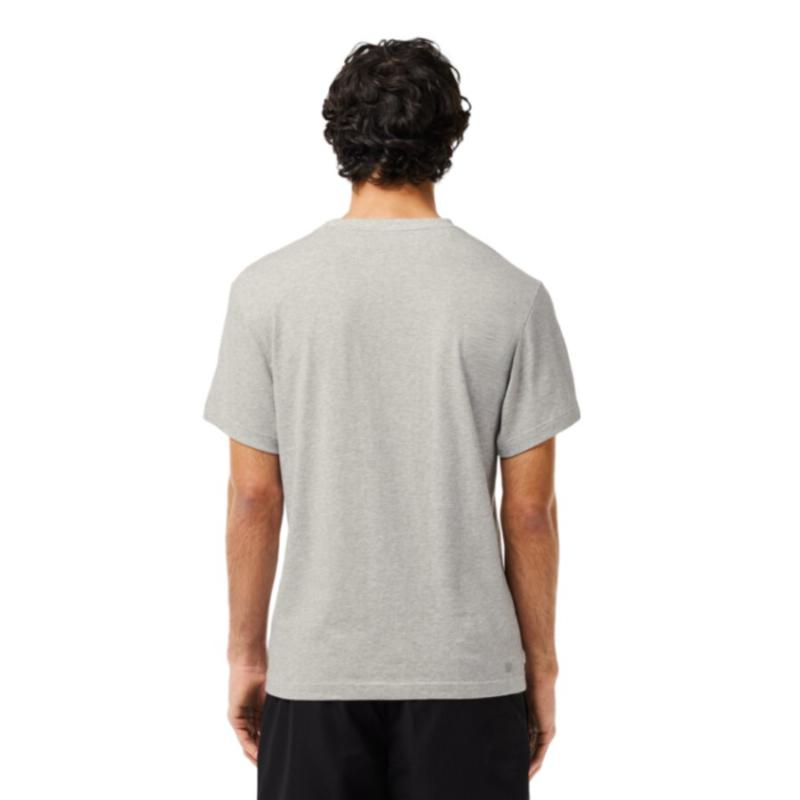 T -Shirt grigio a secco lacoste