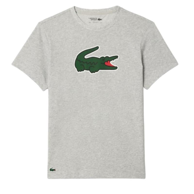 T -Shirt grigio a secco lacoste