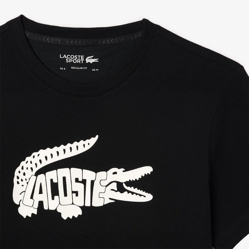 Lacoste Ultra Dry Black White T -Shirt