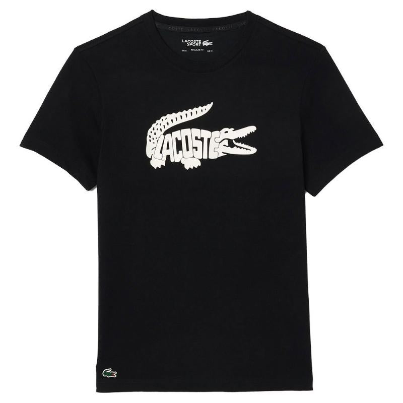 Lacoste Ultra Dry Black White T -Shirt